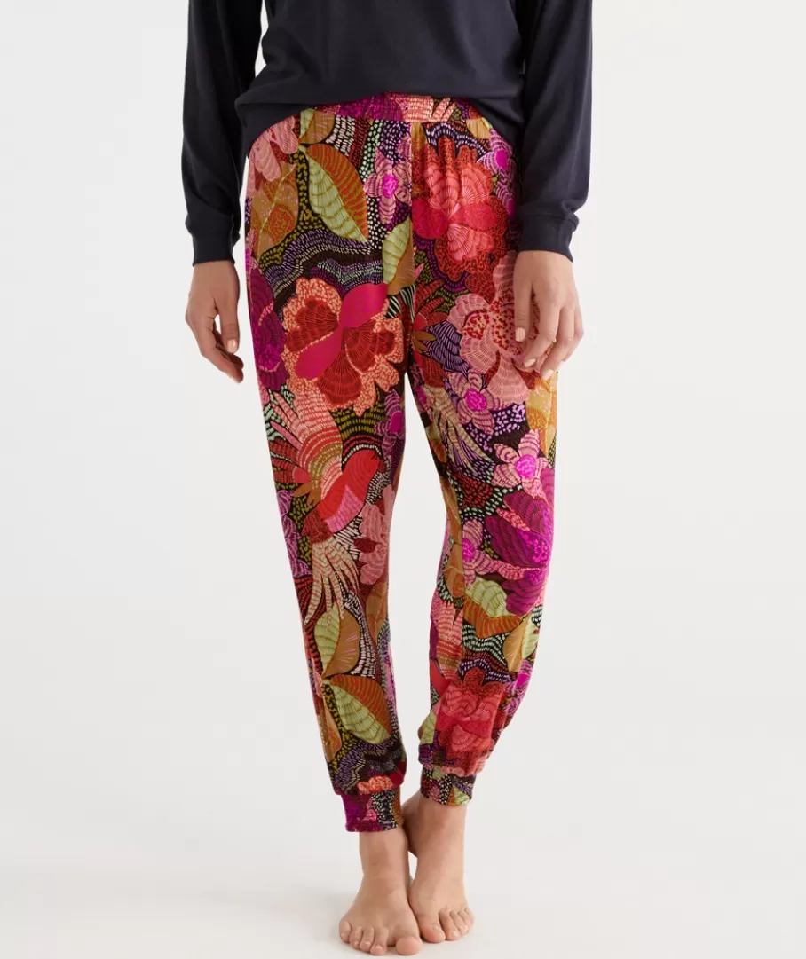 Abstract Floral Harem Pant-Sussan Sale