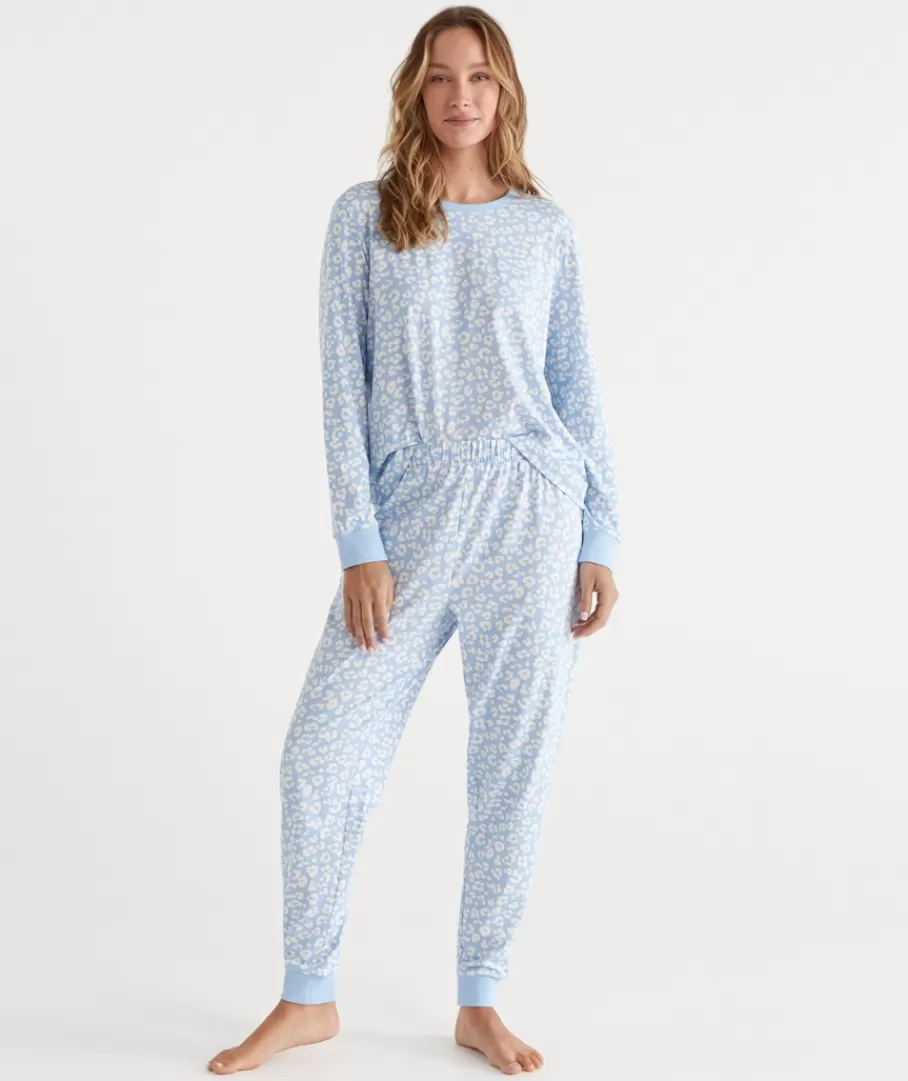 Animal Print Australian Cotton Pyjama Set-Sussan Online