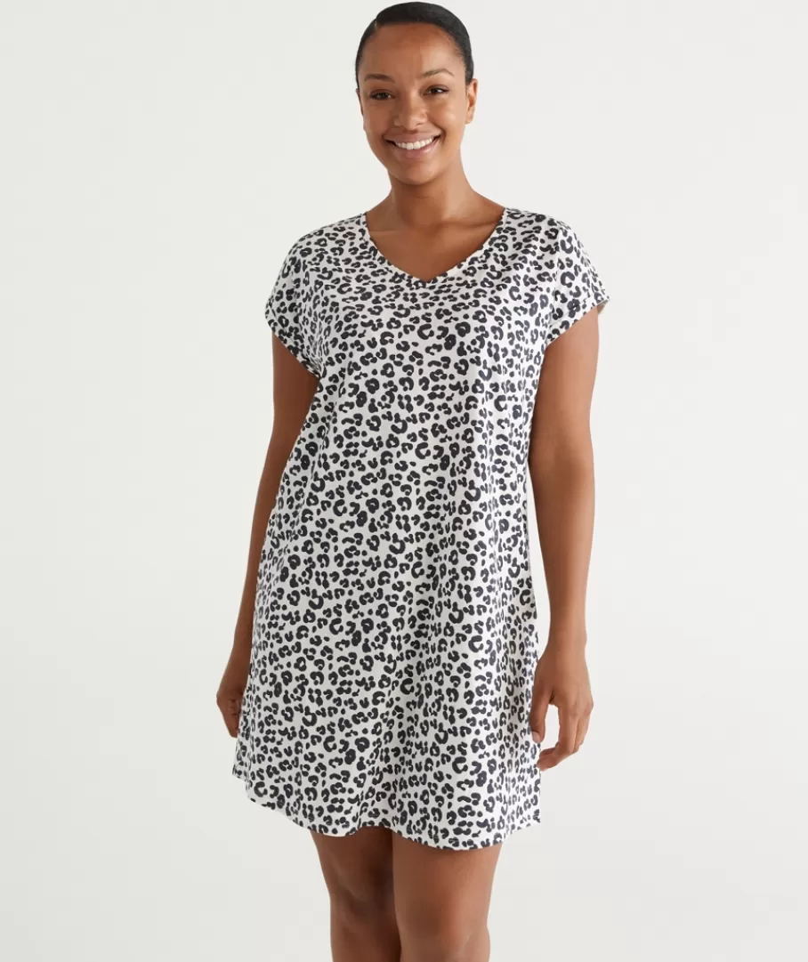 Australian Cotton Animal V Neck Nightie-Sussan Cheap