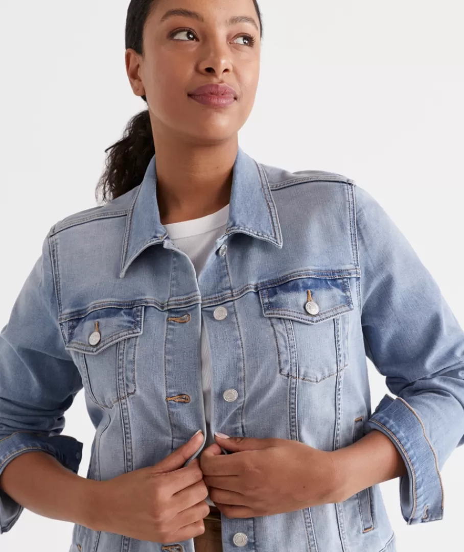 Australian Cotton Denim Jacket-Sussan Best Sale