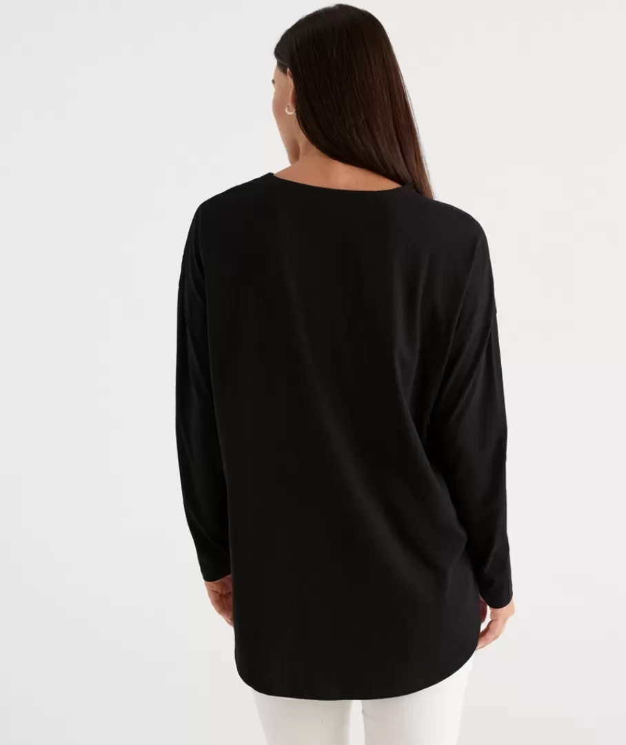 Australian Cotton Longline Tee-Sussan Flash Sale