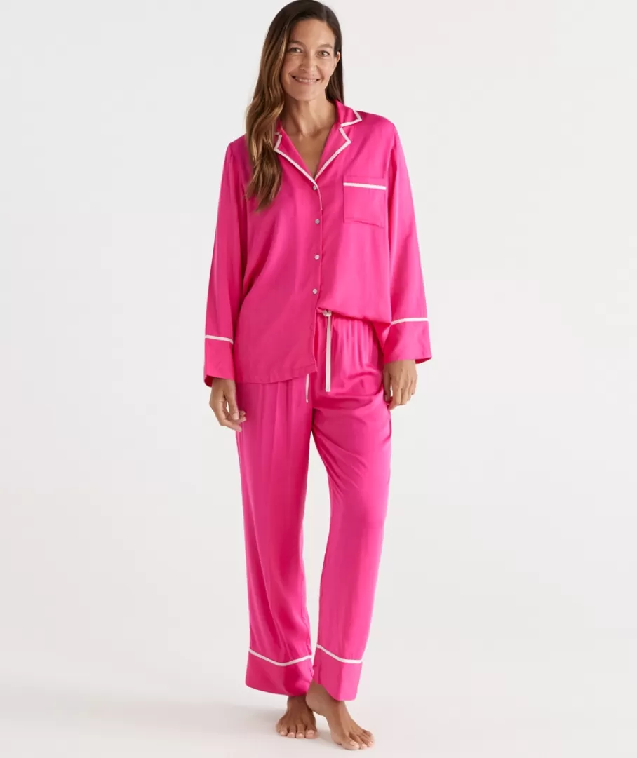 Bcna Soft Satin Pyjama Set-Sussan Outlet