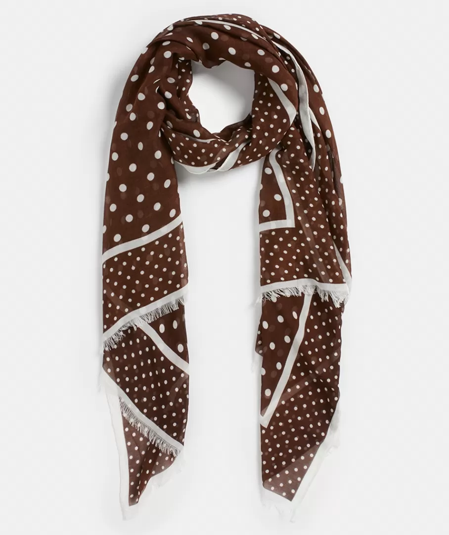 Border Spot Scarf-Sussan Cheap