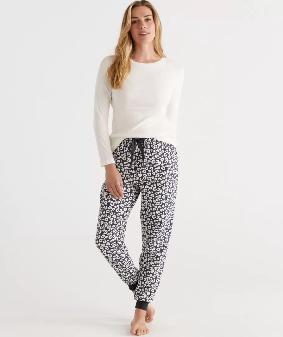 Cotton Animal Print Flannelette Pant-Sussan Outlet