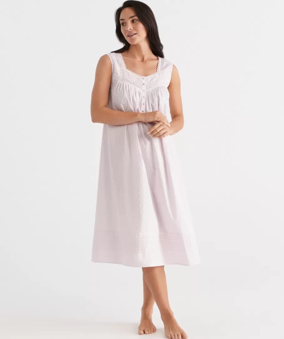 Cotton Flock Spot Nightie-Sussan Fashion