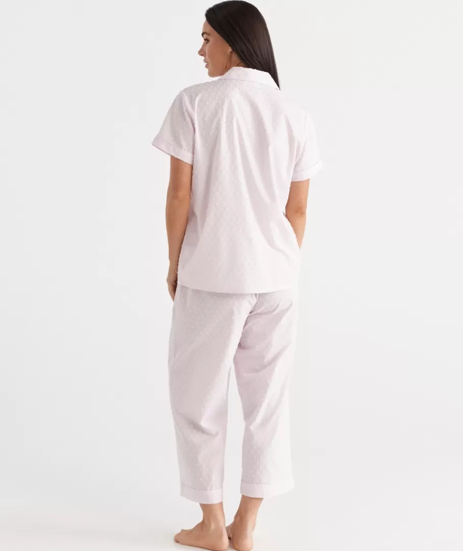 Cotton Flock Spot Pyjama Set-Sussan Sale