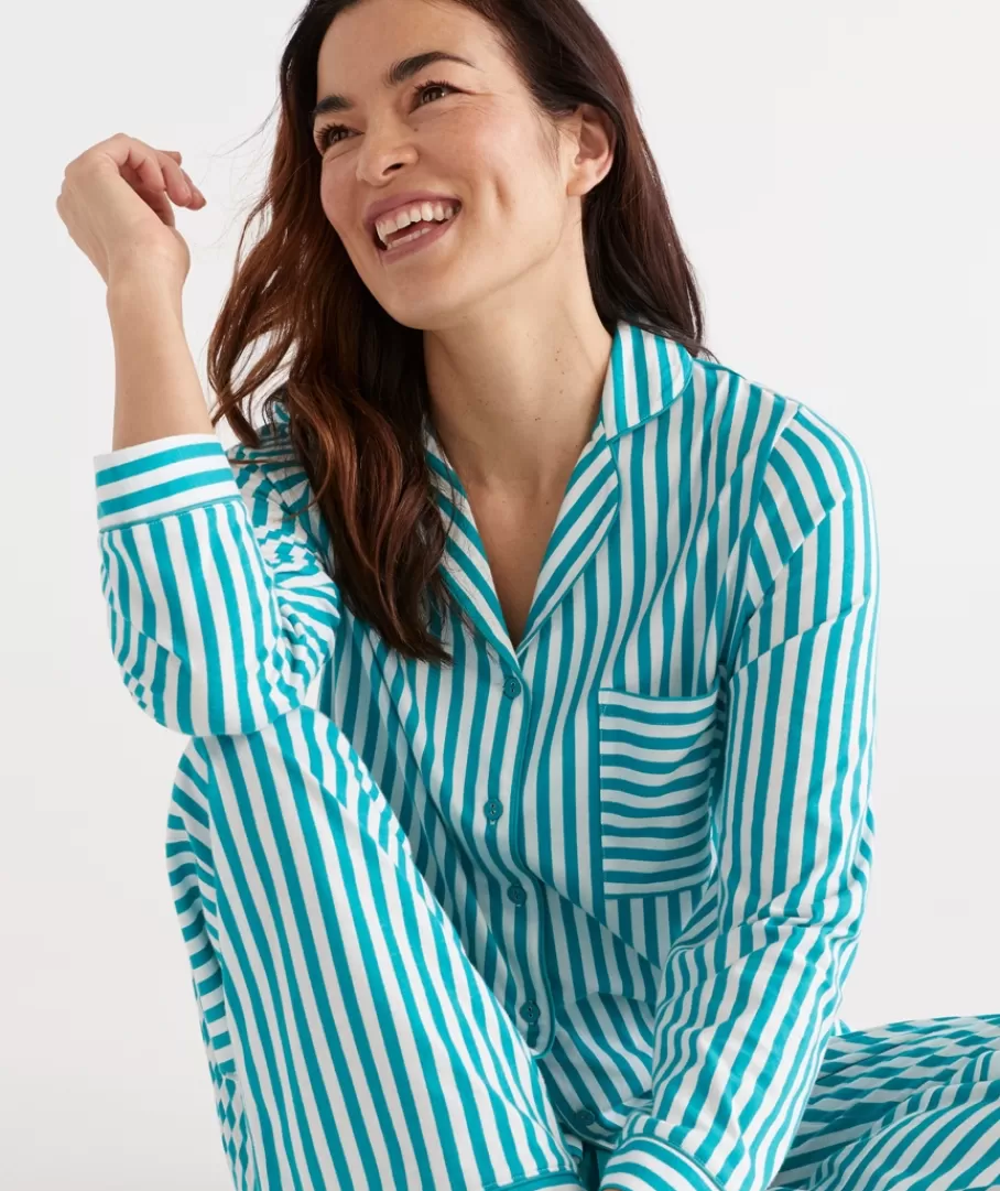 Cotton Stripe Pyjama Set-Sussan Cheap