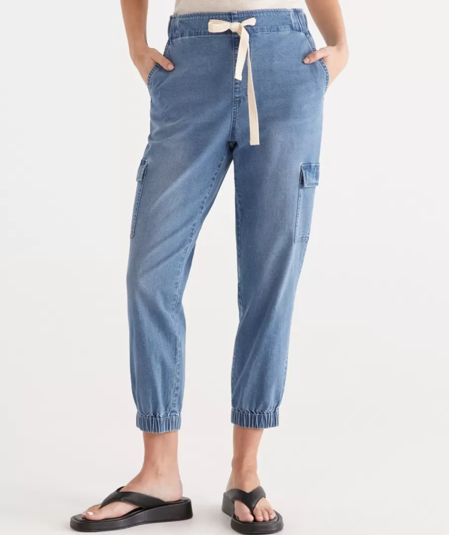 Denim Carpenter Pocket Jogger-Sussan Outlet