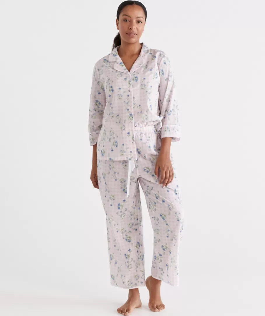 Ditsy Gingham Pyjama Set-Sussan Best Sale