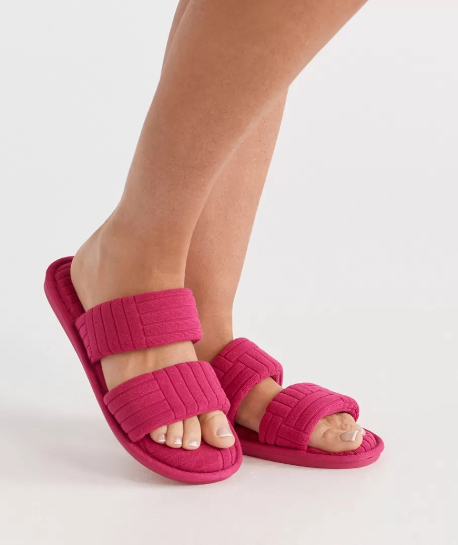 Double Strap Slipper-Sussan Fashion