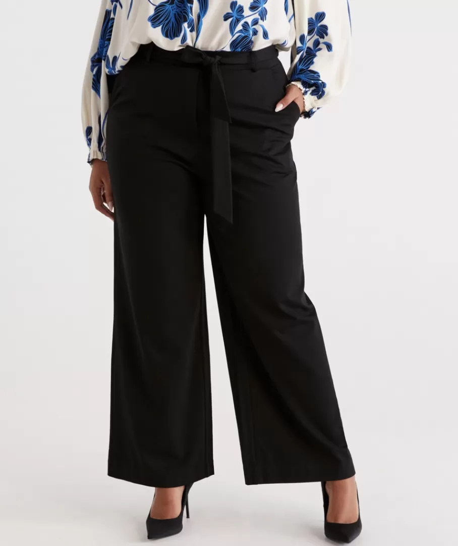 Eco Vero Belted Ponte Pant-Sussan New