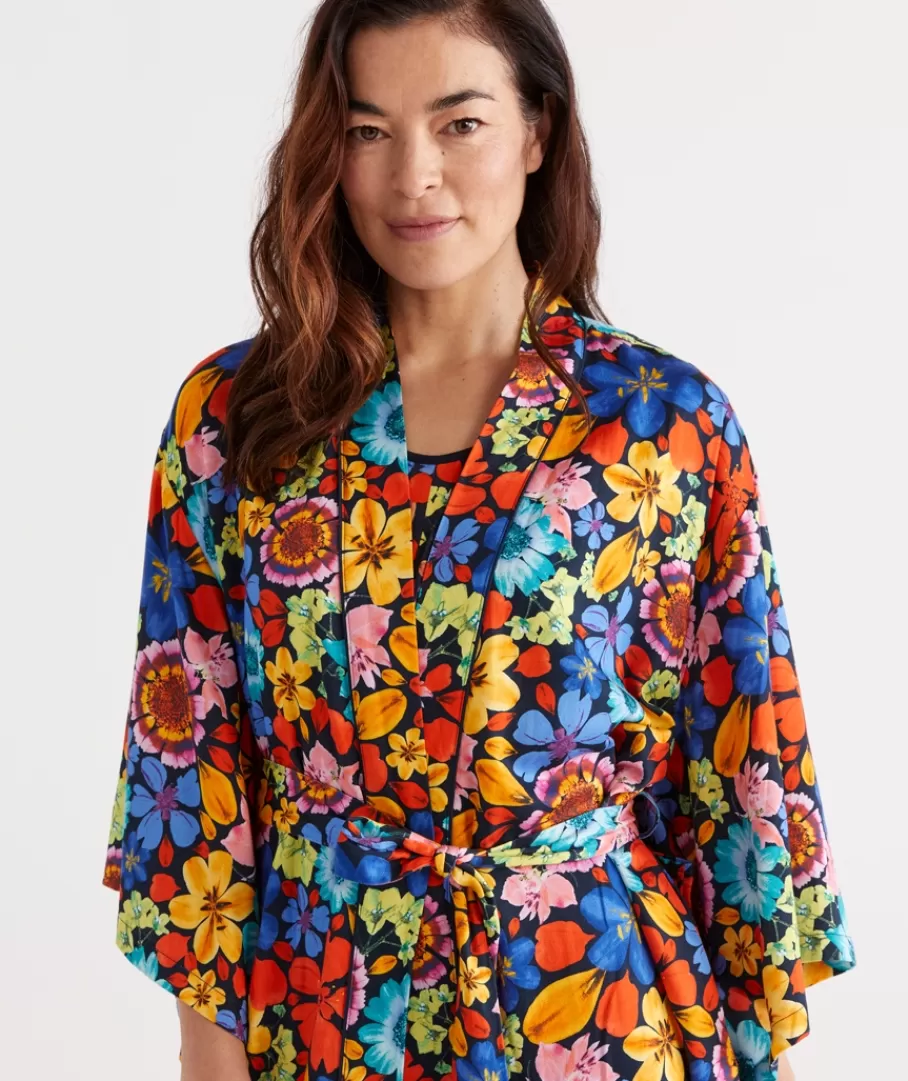 Floral Print Kimono-Sussan Best