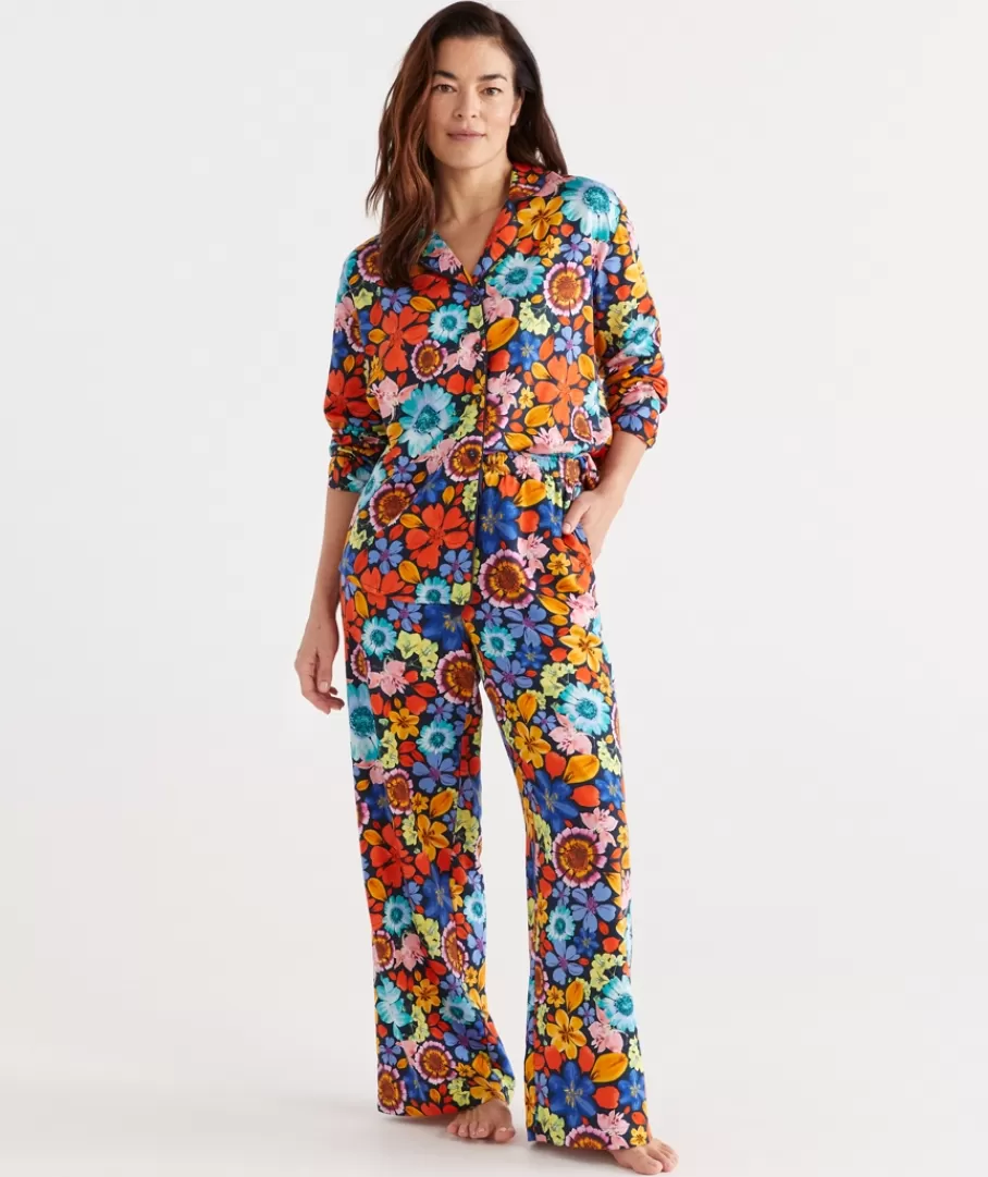 Floral Print Pyjama Set-Sussan Flash Sale