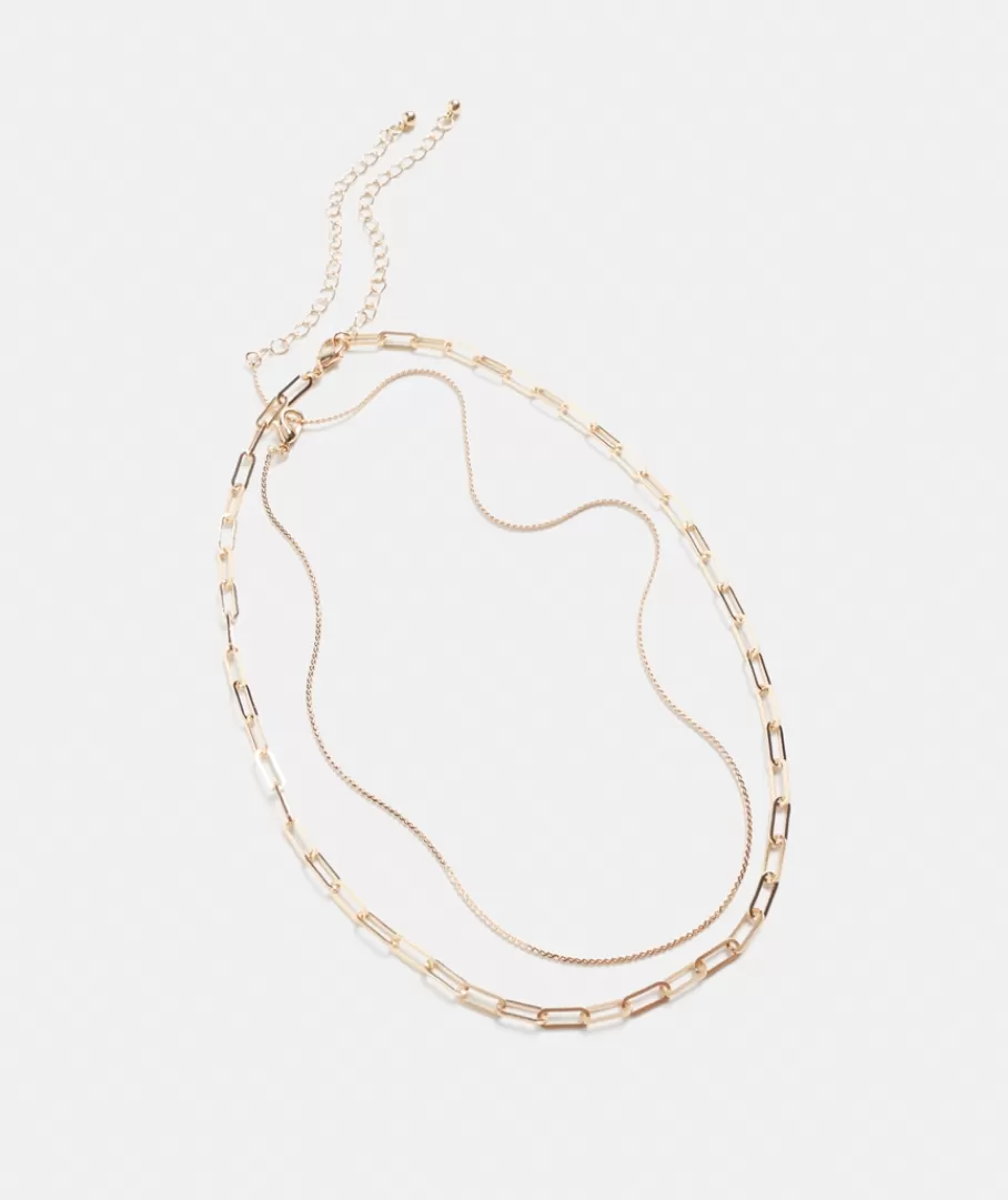 Layered Chain Necklace-Sussan Outlet