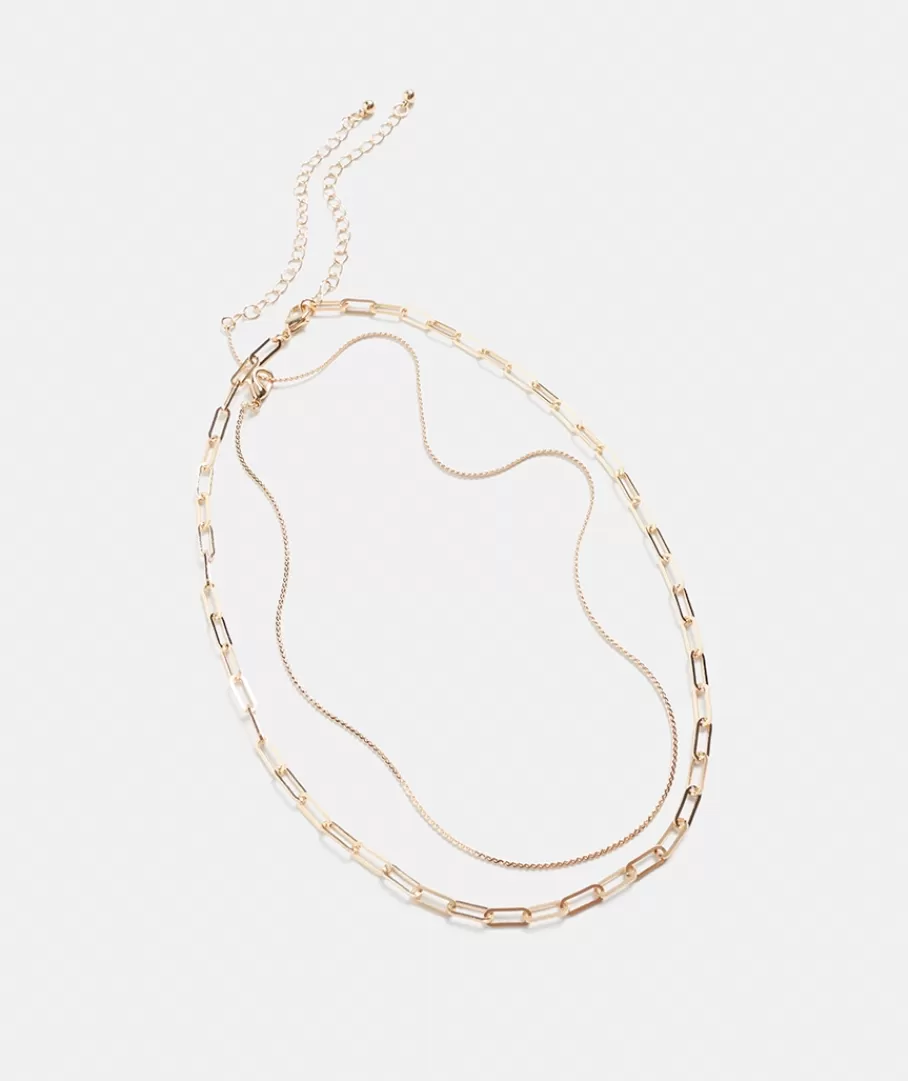 Layered Chain Necklace-Sussan Outlet