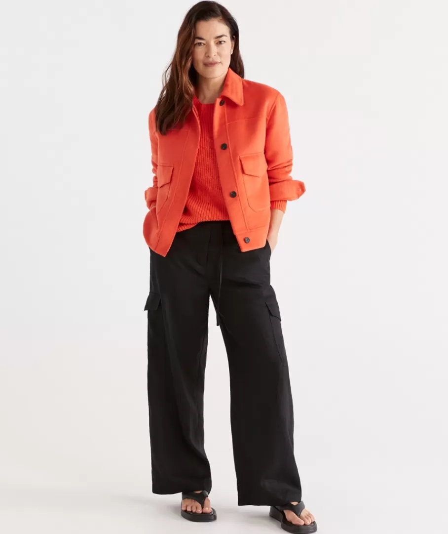 Linen Cargo Pant-Sussan Fashion