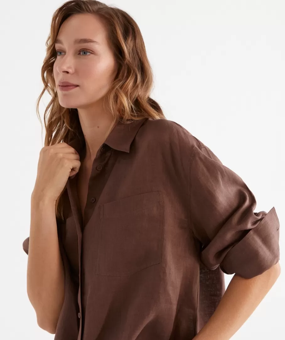 Linen Everyday Shirt-Sussan Cheap