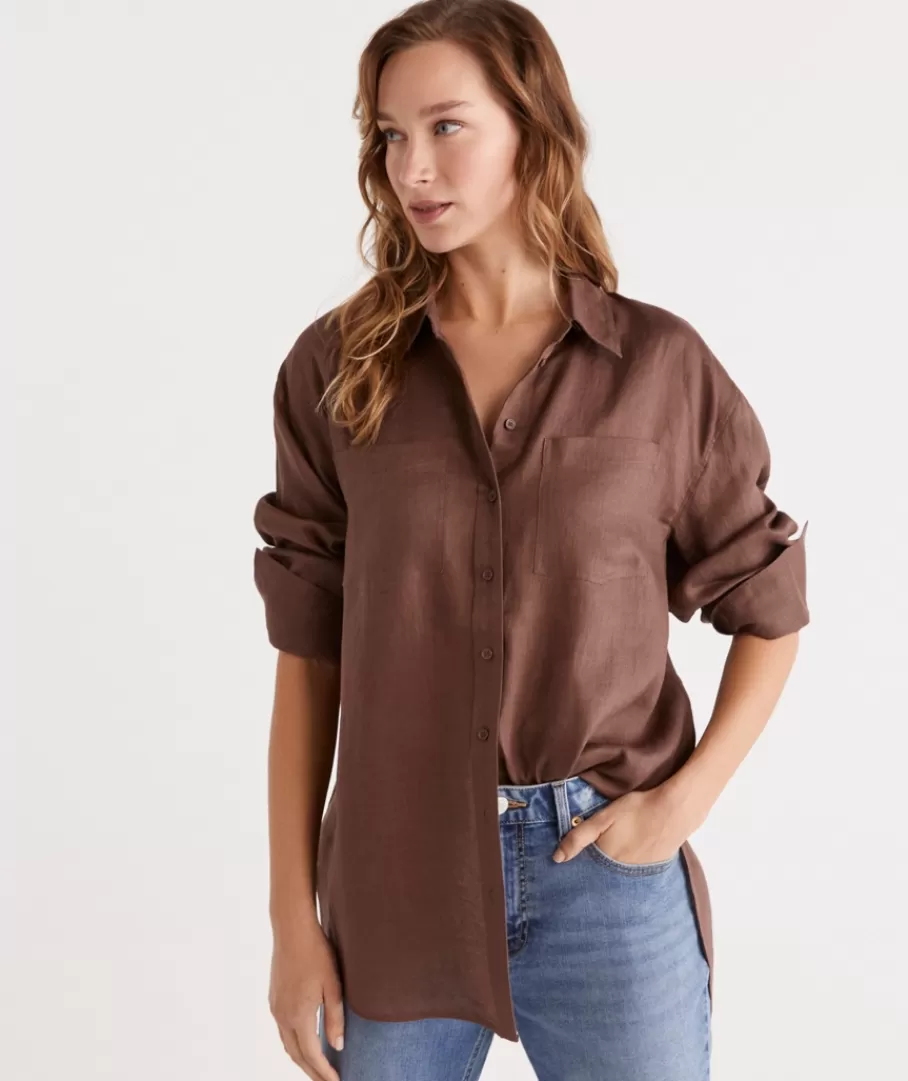 Linen Everyday Shirt-Sussan Cheap