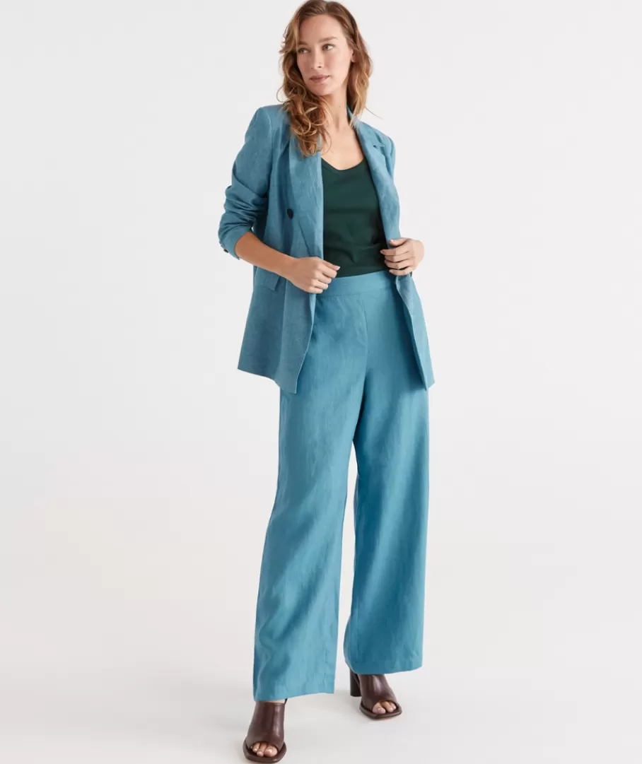 Linen Wide Leg Pant-Sussan Best Sale