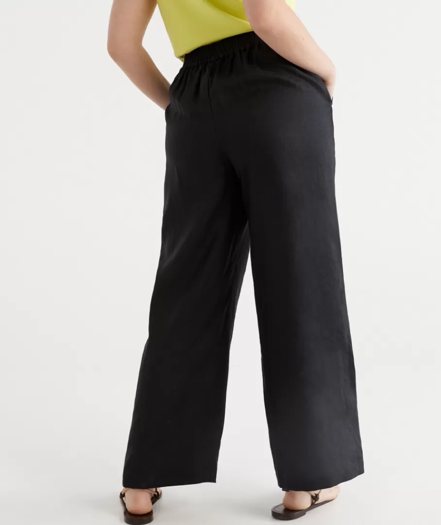 Linen Wide Leg Pant-Sussan Best