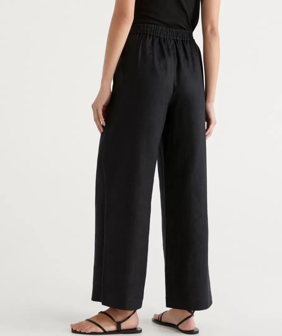 Linen Wide Leg Pant-Sussan Best Sale