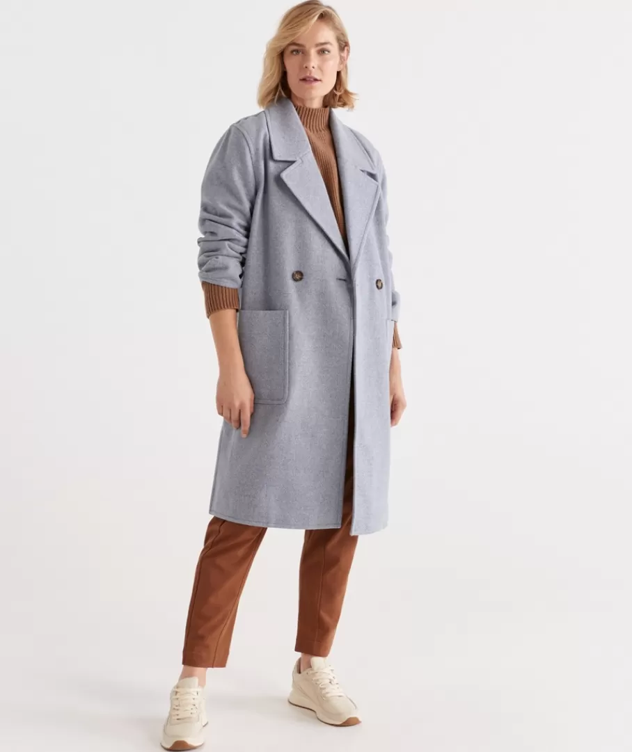 Marle Long Line Coat-Sussan Store