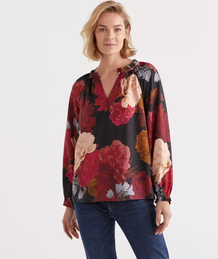 Modern Rose Top-Sussan Discount