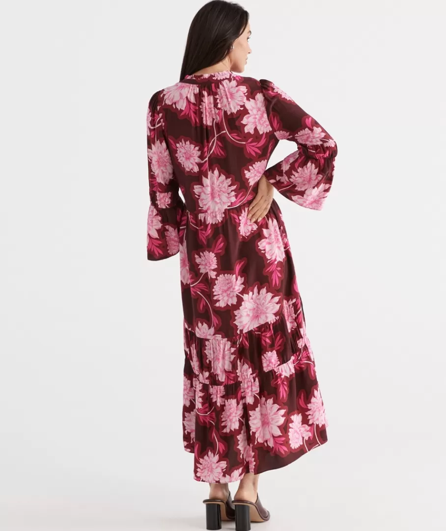 Ornamental Floral Dress-Sussan New