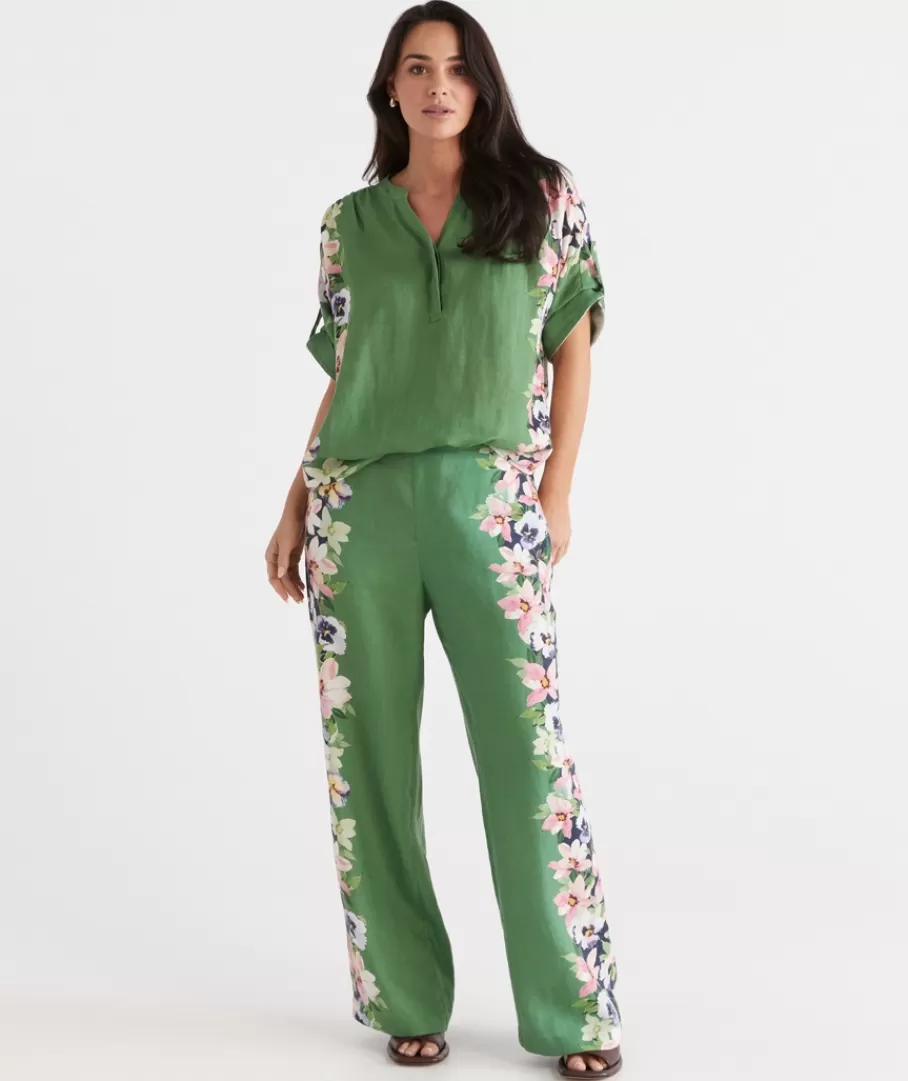 Placement Floral Pant-Sussan Hot