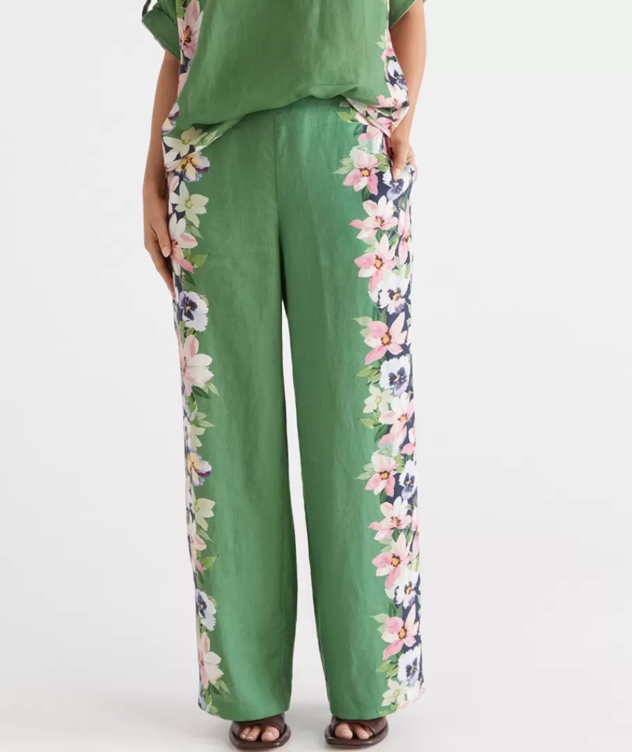 Placement Floral Pant-Sussan Hot