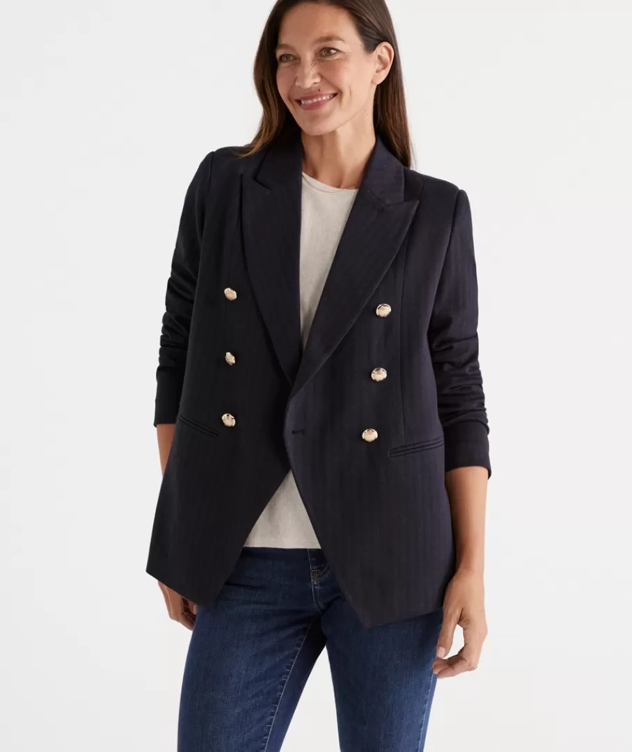 Ponte Cut Away Blazer-Sussan Sale