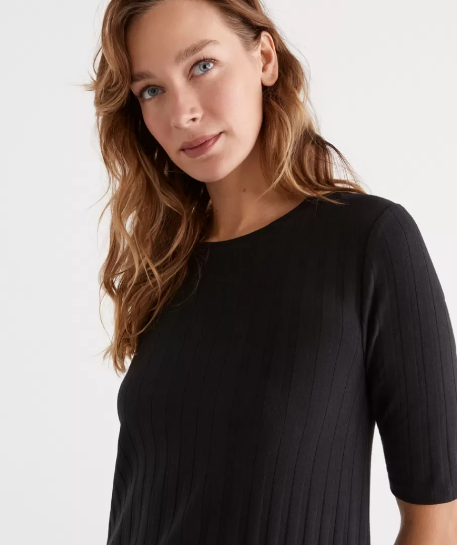 Rib Knit Dress-Sussan Best