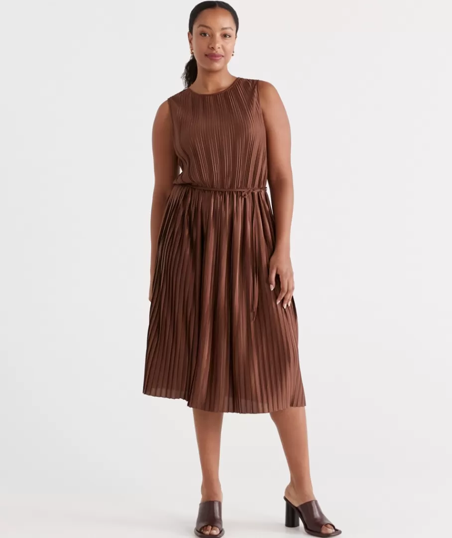 Soft Pleat Dress-Sussan Best Sale