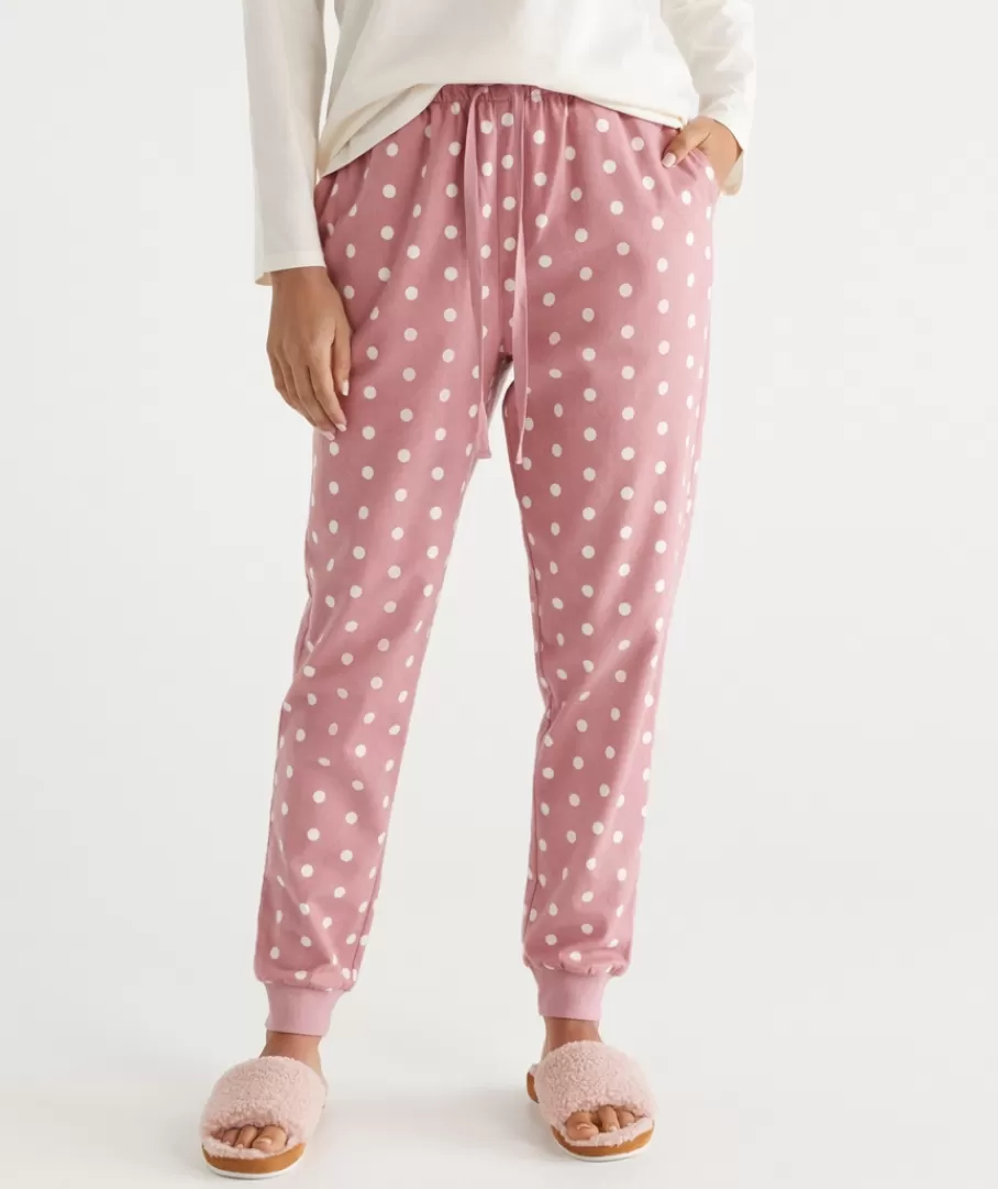 Spot Print Flannelette Pyjama Pant-Sussan Best Sale