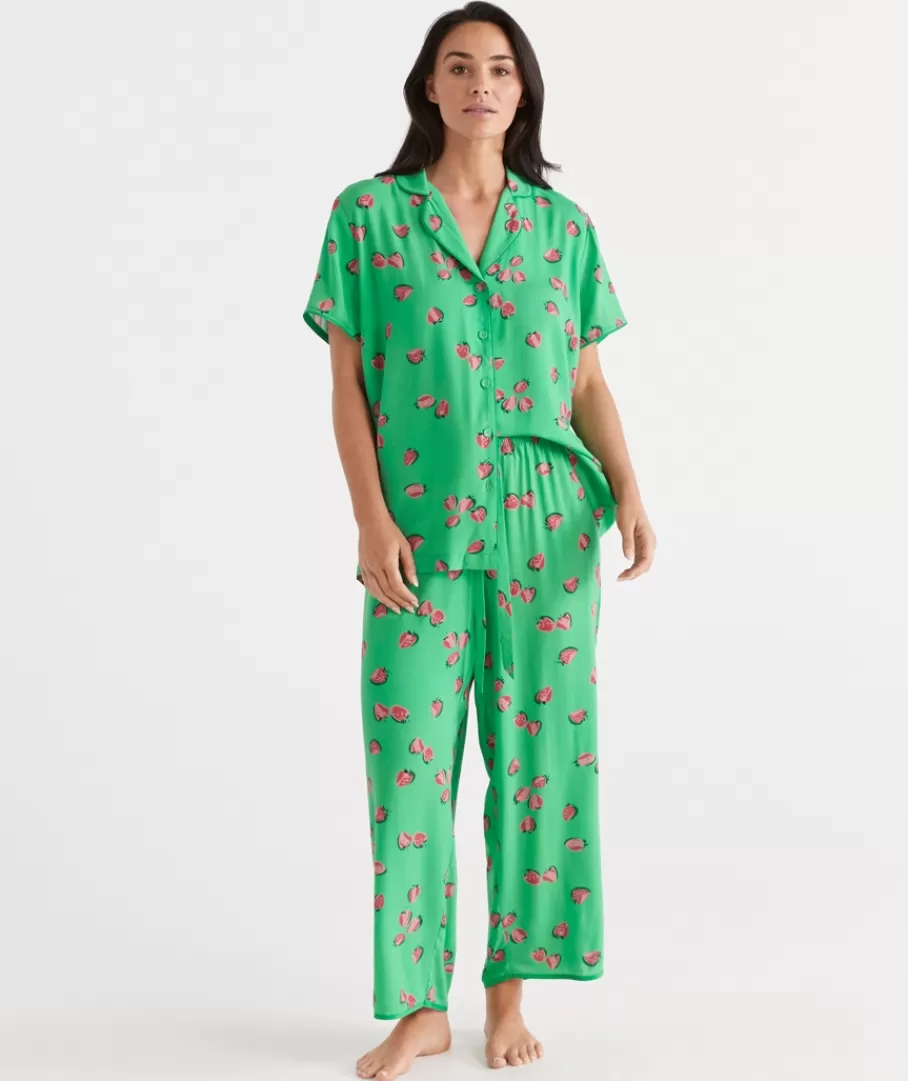 Strawberry Relaxed Pyjama Set-Sussan Clearance