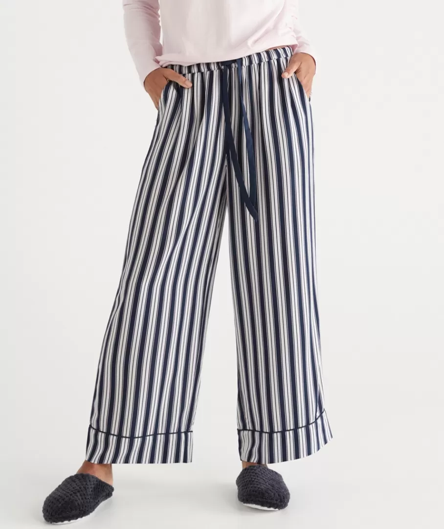 Stripe Wide Leg Pyjama Pant-Sussan Discount