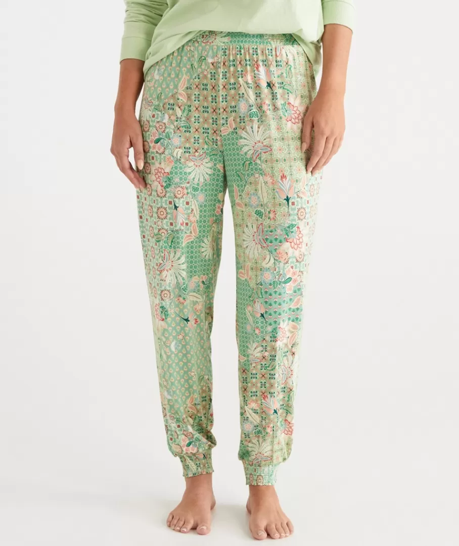 Tile Floral Harem Pant-Sussan Store