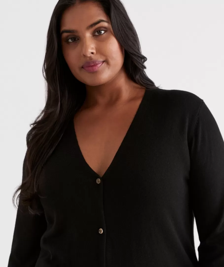 V Neck Longline Cardi-Sussan Hot