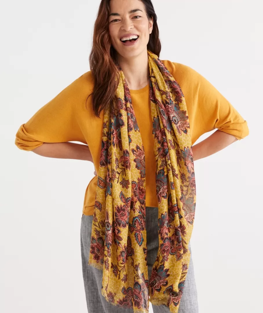 Vine Floral Scarf-Sussan Best